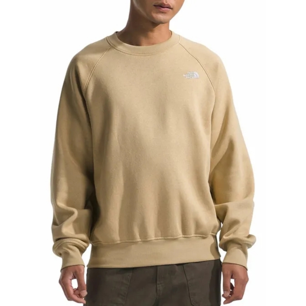 The North Face. Evolution Crew Sweatshirt In Khaki Stone. Size Small
